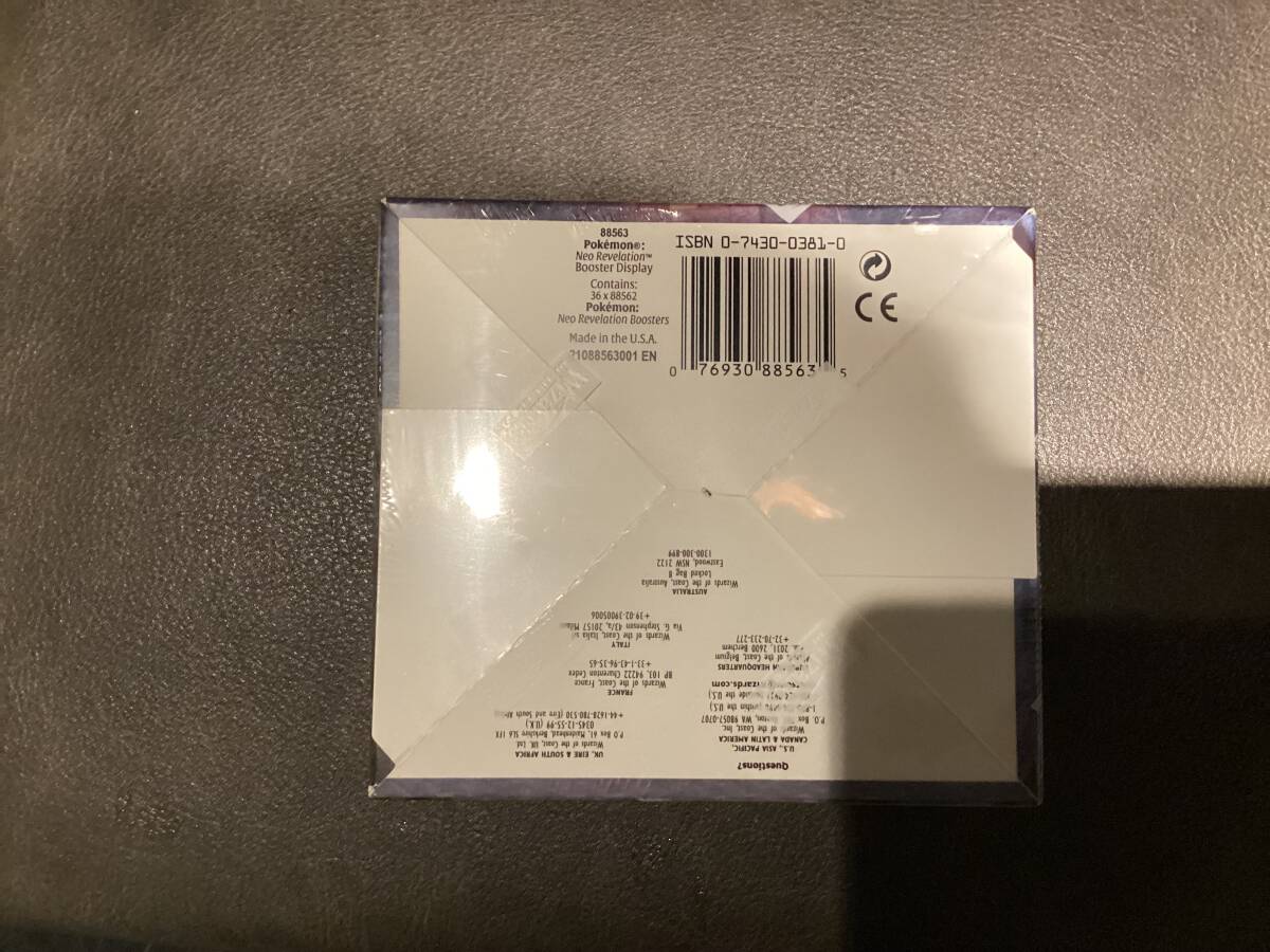 ポケモンカードゲーム Neo Revelation 1st Edition Booster Box ポケモンカードゲーム Neo Revelation 1st Edition Booster Box