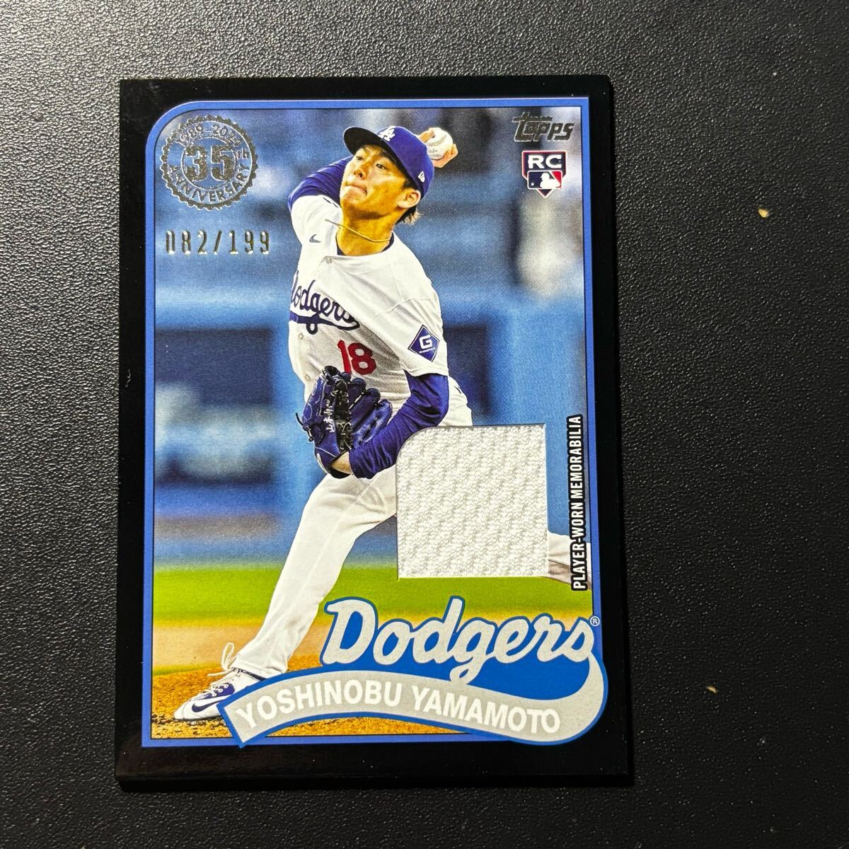 199枚限定 山本由伸 2024 Topps Update 35周年 レリック BLACK 199枚限定 山本由伸 2024 Topps Update 35周年 レリック BLACK