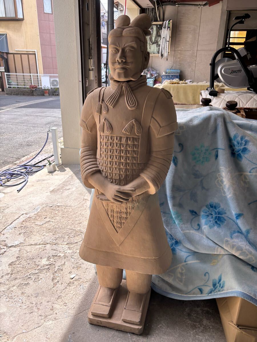 兵馬俑 置物 高さ約170cm 重たいです 京都市山科区発〜 中国美術