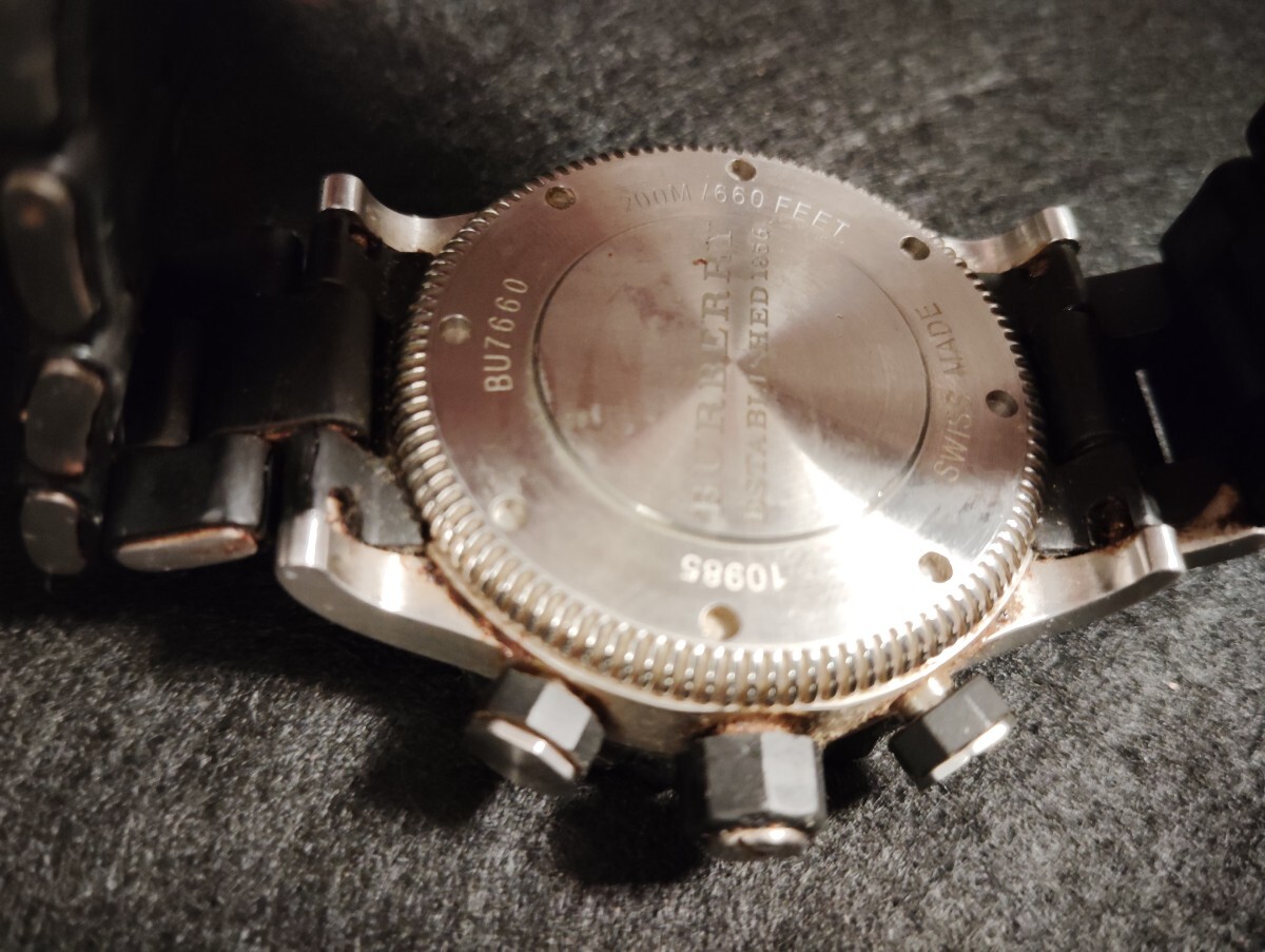 Burberry バーバリー 腕時計 クォーツ クロノグラフ BU7660 電池 Burberry バーバリー 腕時計 クォーツ クロノグラフ BU7660 電池
