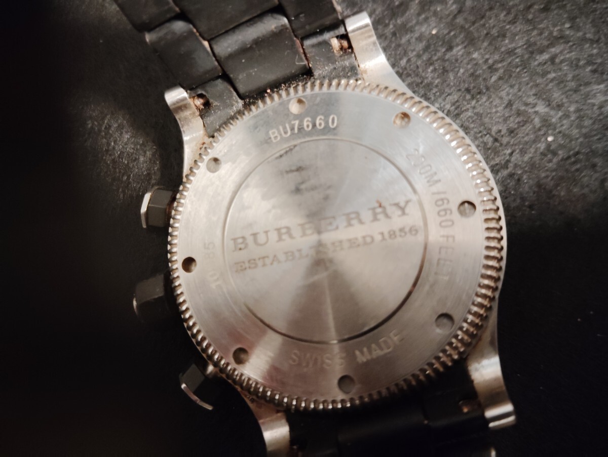 Burberry バーバリー 腕時計 クォーツ クロノグラフ BU7660 電池 Burberry バーバリー 腕時計 クォーツ クロノグラフ BU7660 電池