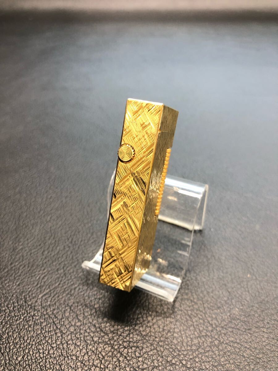 ☆F02041/dunhill ダンヒル/ガスライター/dロゴ/ゴールド/箱付