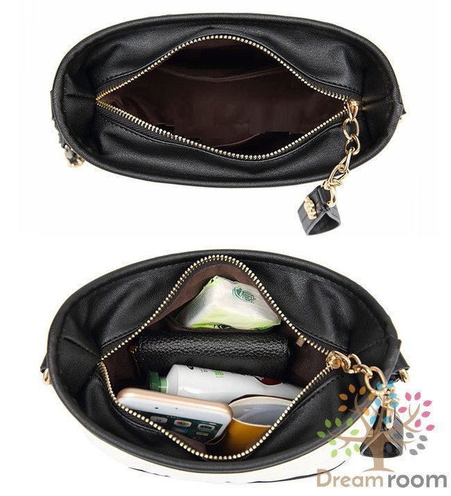 バイカラーキルティングチェーン ショルダーBAG 【ブラック バイカラーキルティングチェーン ショルダーBAG 【ブラック