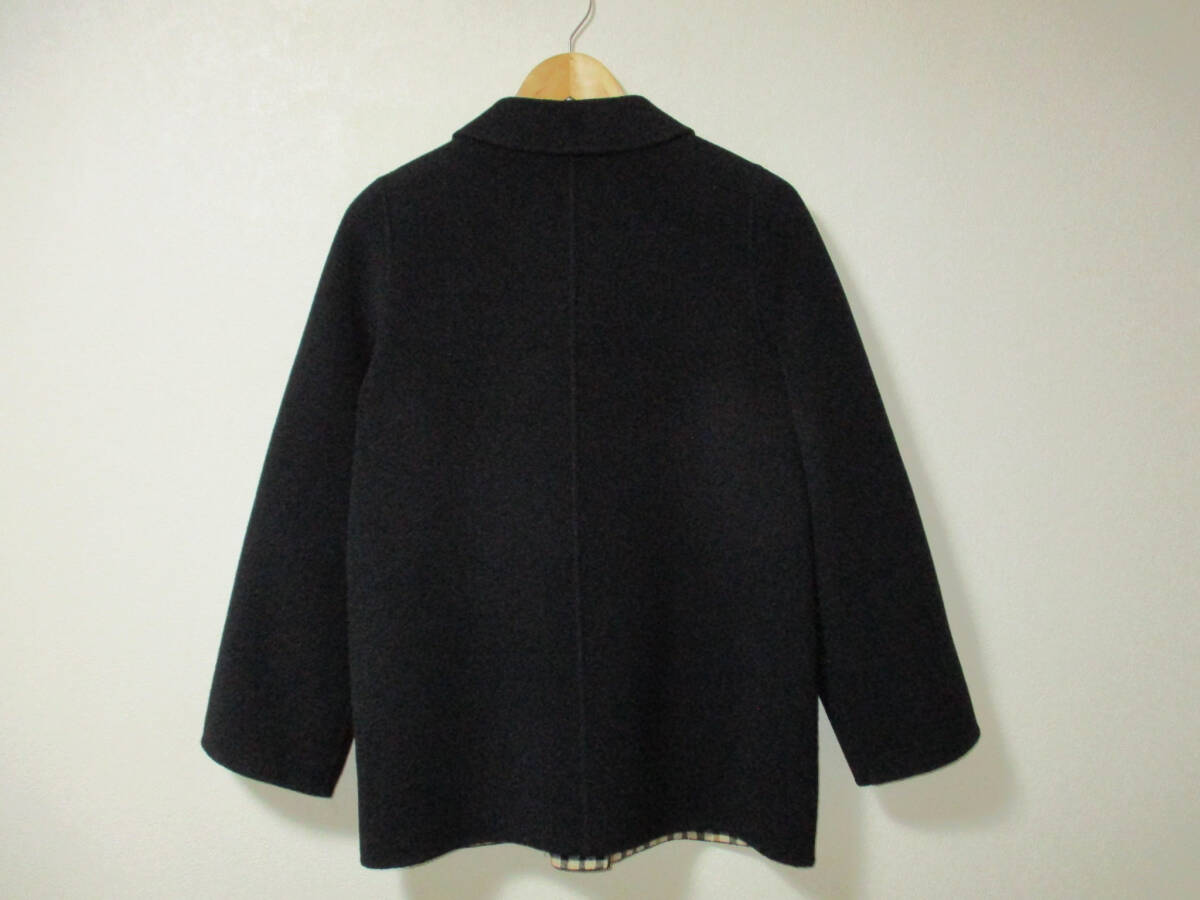 日本制★DAKS　ダックスロンドン　　ウールジャケット　　黒　　サイズ38　　　?。?F　オ　ケ