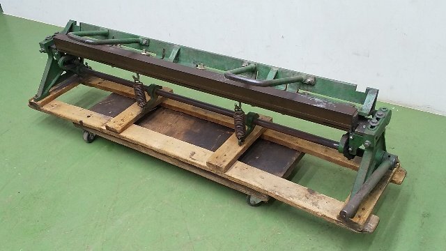 1円スタート) 手動式 アングルバッタ パンチ1.2m 板金折曲機 1円スタート) 手動式 アングルバッタ パンチ1.2m 板金折曲機