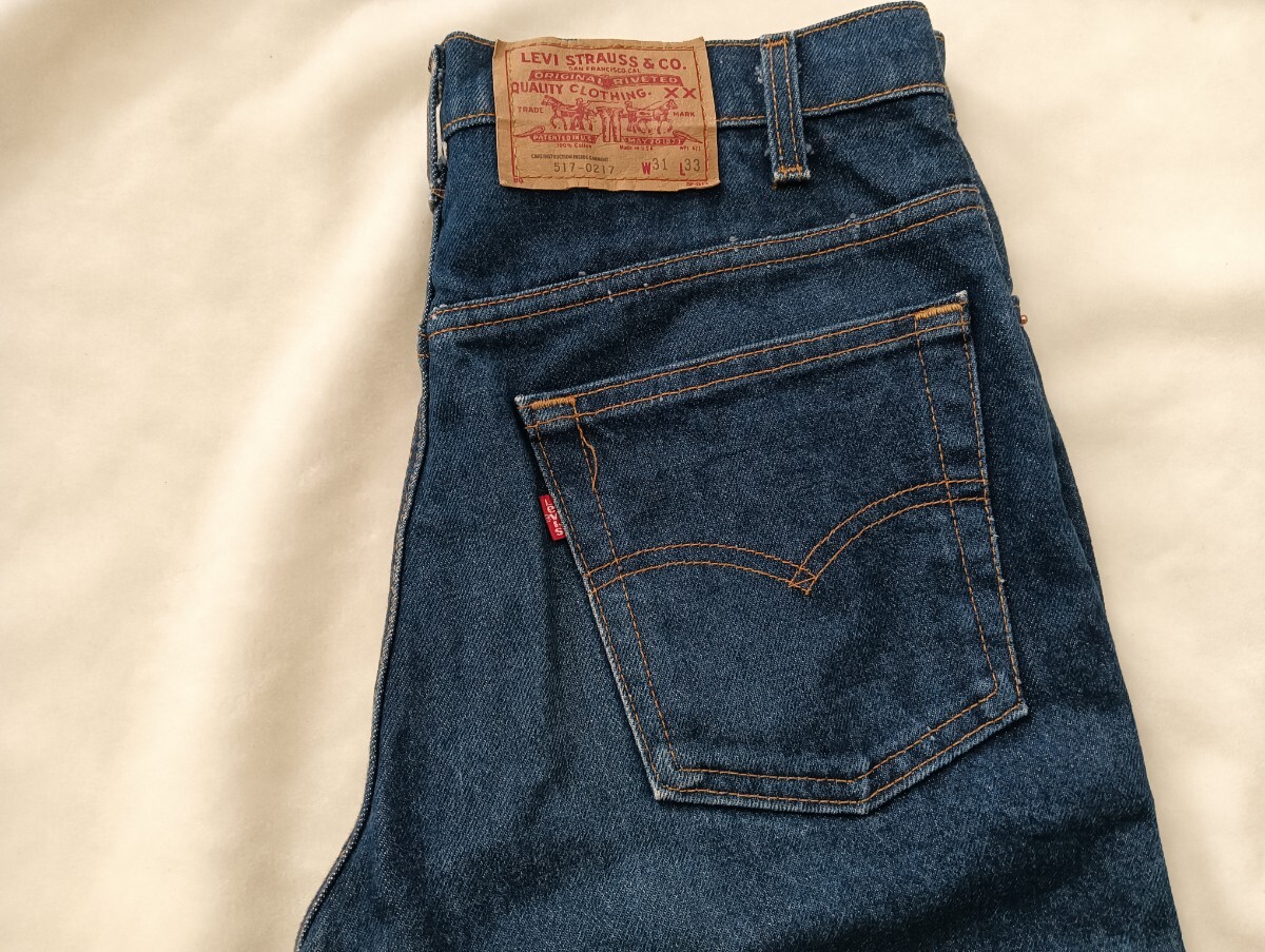  Levi's USA制 517 80s ヴィンテージ /検索用 ビッグE BIGE 赤耳 66 前期 后期 501 505 519 バレンシア vintage 606 646 usa