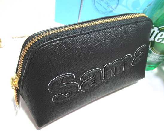 送料無料 40%引 サマンサタバサ サマタバ ロゴ入 ポーチ 小 黒 ブラック 新品 販売証明書付 化粧ポーチ コスメポーチ 旅行ポーチ_画像5