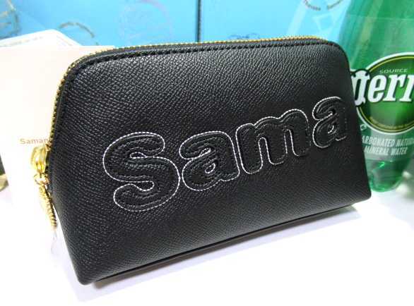 送料無料 40%引 サマンサタバサ サマタバ ロゴ入 ポーチ 小 黒 ブラック 新品 販売証明書付 化粧ポーチ コスメポーチ 旅行ポーチ_画像1