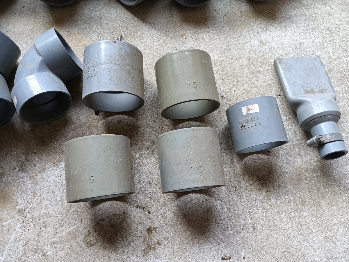 塩ビパイプ　エルボ　継手　排水　100 75 65 水道_画像4