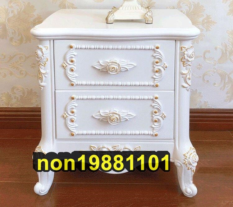 ベッドサイドチェスト ナイトテーブル プリンセス ロココ調 姫系