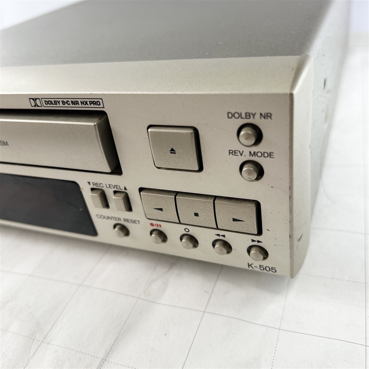 ONKYOオンキョー オートリバース・カセットデッキ K-505 ミニコンポ ジャンク_画像2