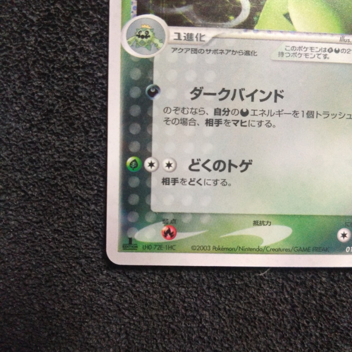 ポケモンカードADV 強化拡張パックex1 アクア団のノクタス 1ED ポケモンカードADV 強化拡張パックex1 アクア団のノクタス 1ED