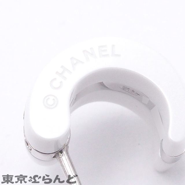 101776950 シャネル CHANEL ウルトラコレクション ダイヤモンド ピアス J4303 ホワイトゴールド ホワイトセラミック K18WG レディース