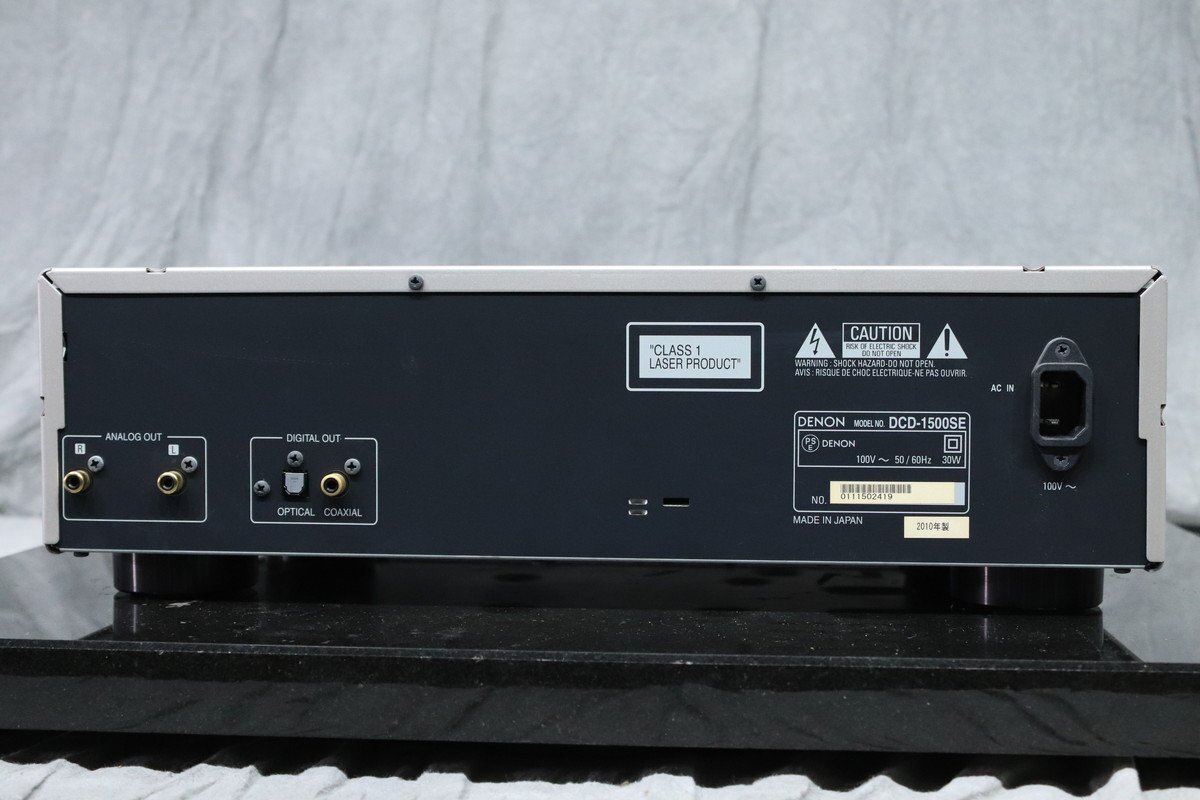 C】DENON DCD-1500SE SACD/CDプレーヤー デノン '10年製 3038916 C】DENON DCD-1500SE SACD/CDプレーヤー デノン '10年製 3038916