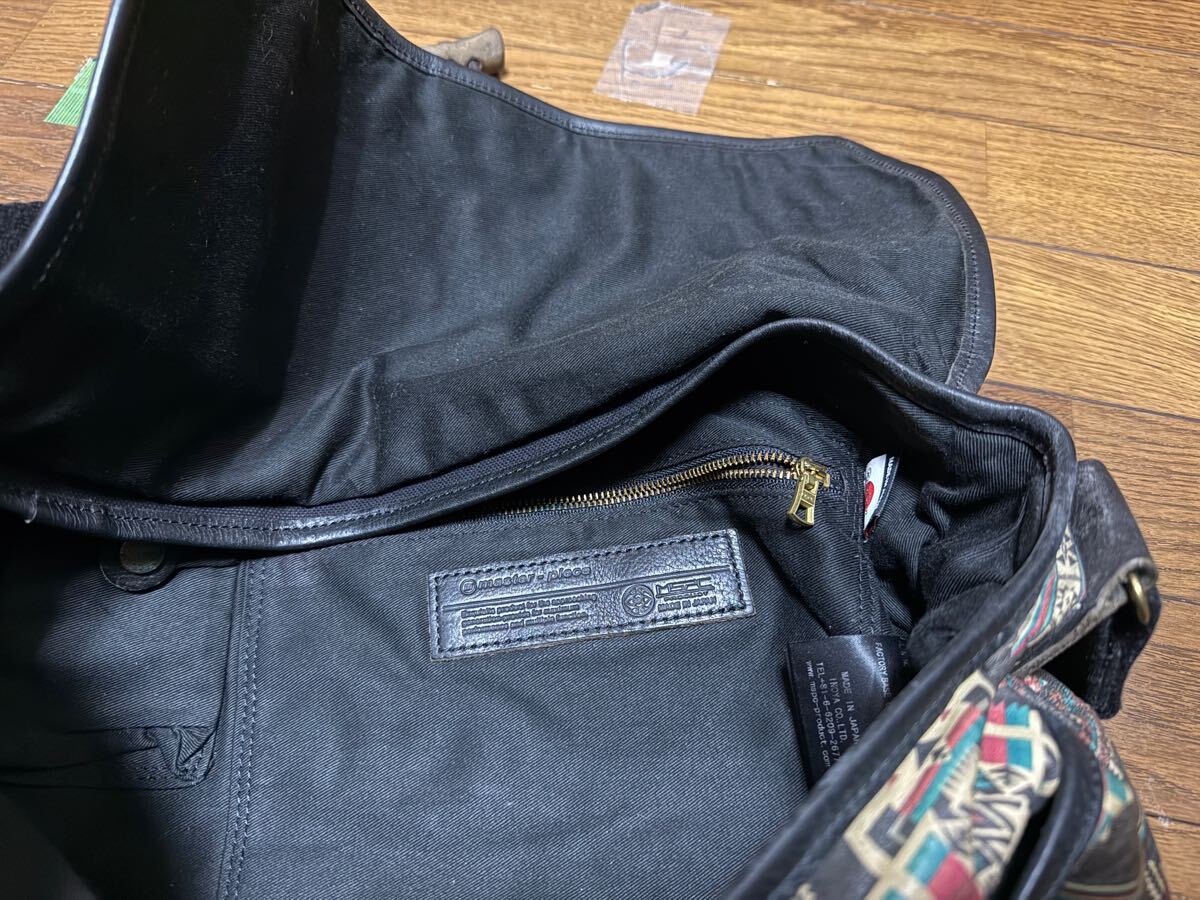 MSPC マスターピース master piece エムエスピーシー ショルダーバッグ カバン 鞄 かばん チマヨ オルテガ 幾何學(xué)柄 民族模様 馬革 レザー