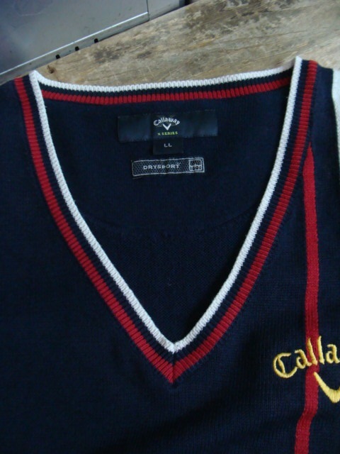 Callaway Callaway хлопок × поли вязаный лучший темно-синий (LL)