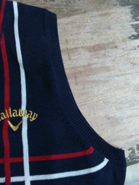 Callaway Callaway хлопок × поли вязаный лучший темно-синий (LL)