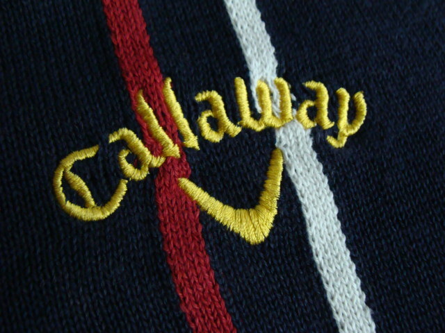 Callaway Callaway хлопок × поли вязаный лучший темно-синий (LL)