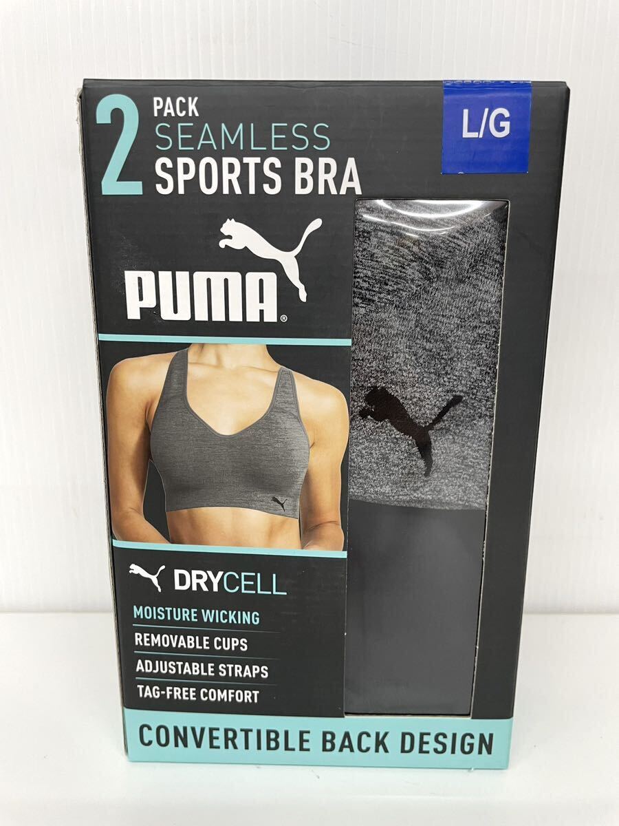未使用□PUMA プーマ レディース スポーツブラ L 2枚 ブラック 未使用□PUMA プーマ レディース スポーツブラ L 2枚 ブラック