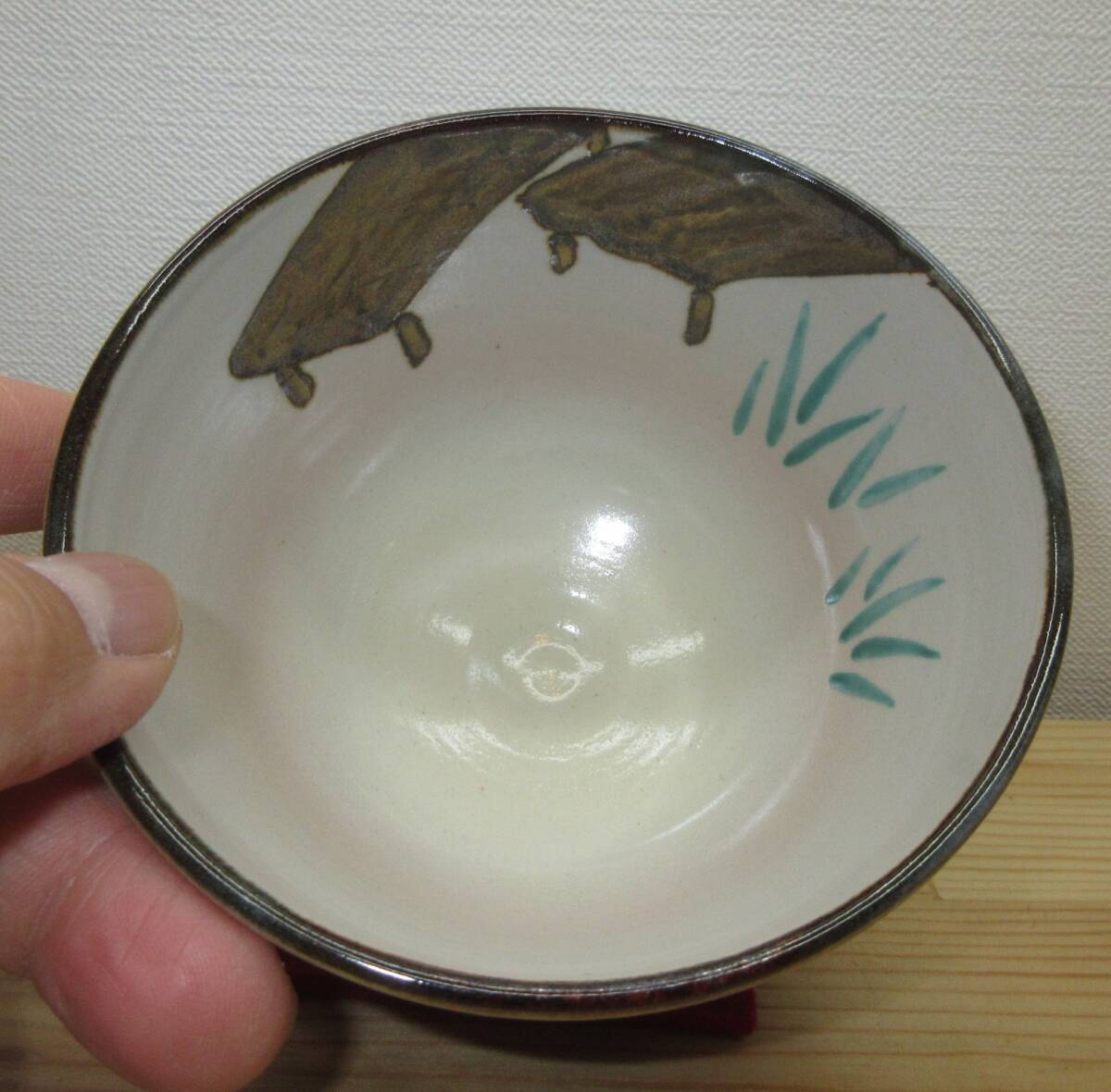 送料込【逢絢亭・新品】茶道具 茶碗 京焼 半七風 八ツ橋の図 山川敦司 共箱入り 逢絢亭・新品】茶道具 茶碗 京焼 半七風 八ツ橋の図 山川敦司