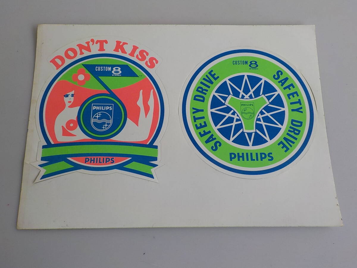  старый машина 8 тигр кассета стикер подлинная вещь Showa Retro авто аксессуары 