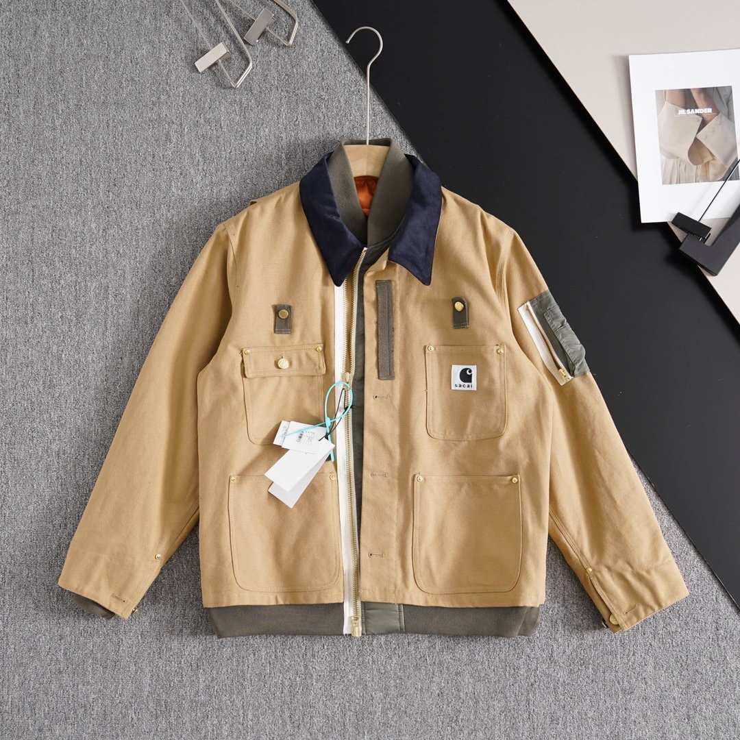 SACAI X CARHARTT WIP FW23 カーハート ジャケット ジャケット SACAI X CARHARTT WIP FW23 カーハート ジャケット ジャケット