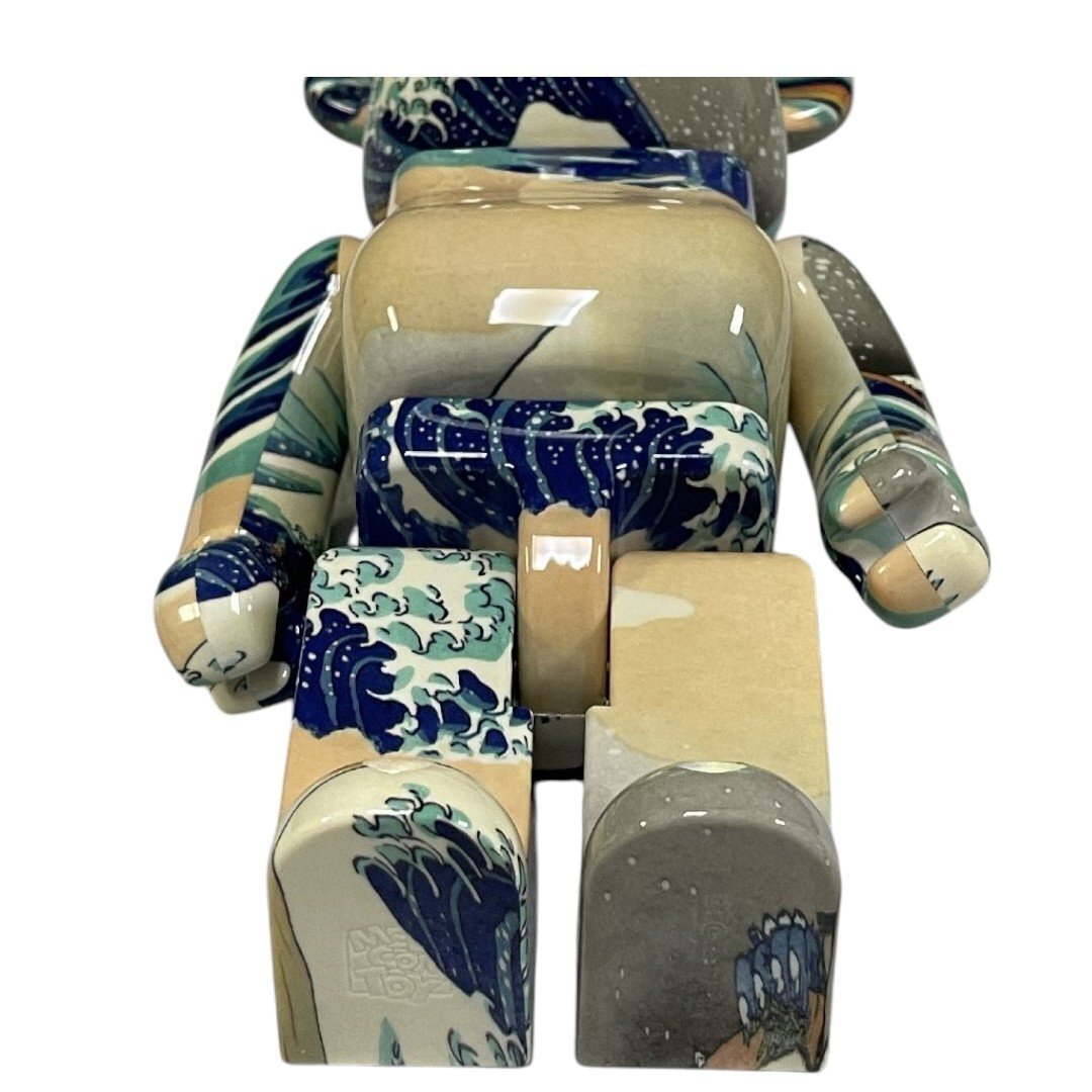 BE@RBRICK x 100% & 400% x 葛飾北斎「神奈川沖浪裏」by MEDICOM