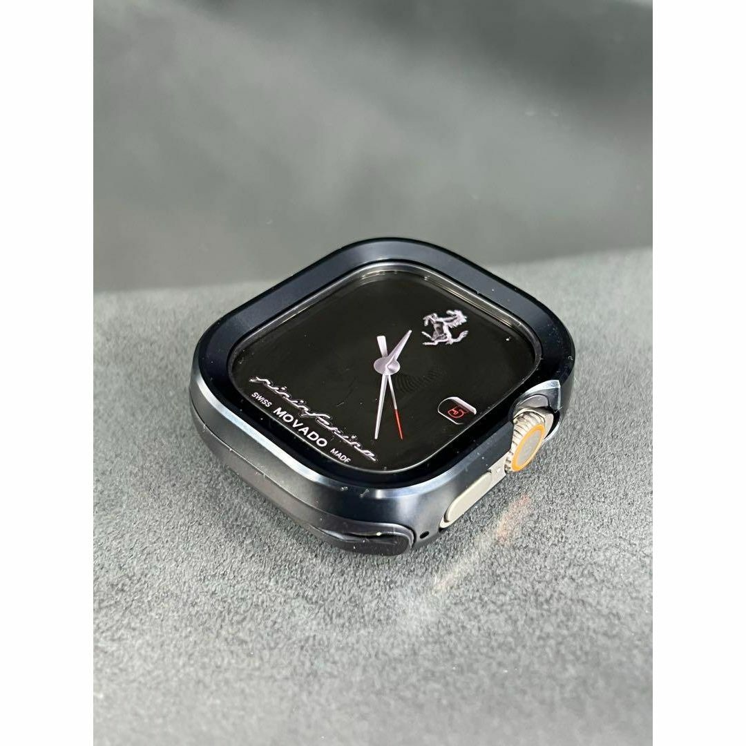 Apple Watch ケース ダークブルー アルミニウム アップルウォッチ 49mm 45mm 44mm 41mm 40mm ウルトラ_画像4