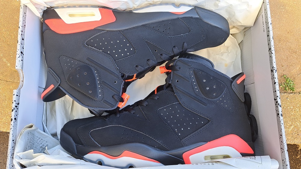 【1回著用　極美品】　NIKE AIR JORDAN ６ RETRO　OG　BRED　 30cm ジョーダン１ 5 6 11 Air Max 