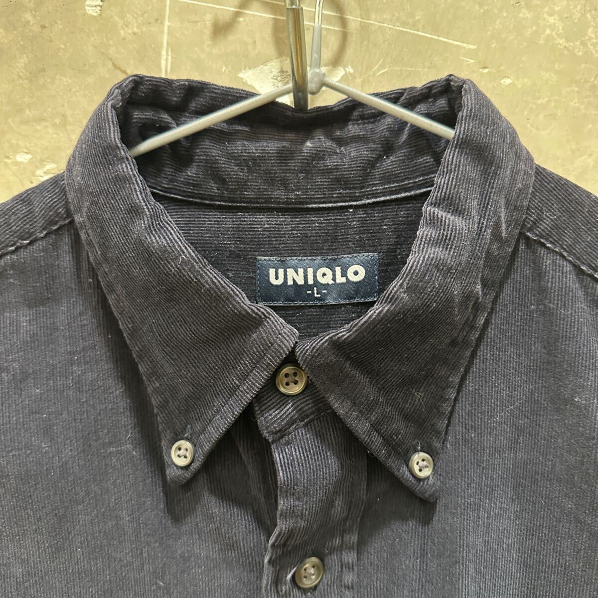 90〜00s オールドユニクロ コーデュロイシャツ 長袖 UNIQLO_画像3