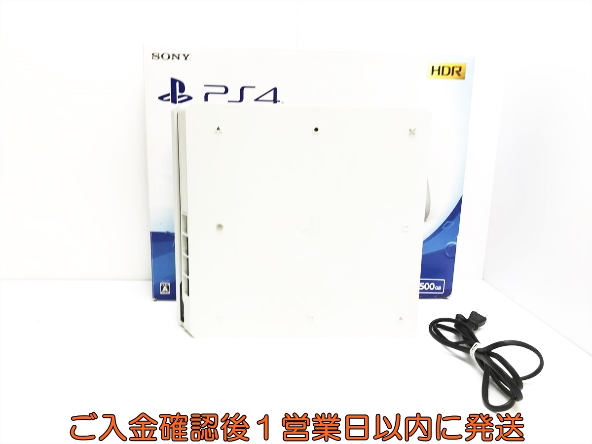 【1円】PS4 本体/箱 セット 500GB ホワイト SONY PlayStation4 CUH-2100A 初期化/動作確認済 プレステ4 FW12.02 L05-787tc/G4_画像3