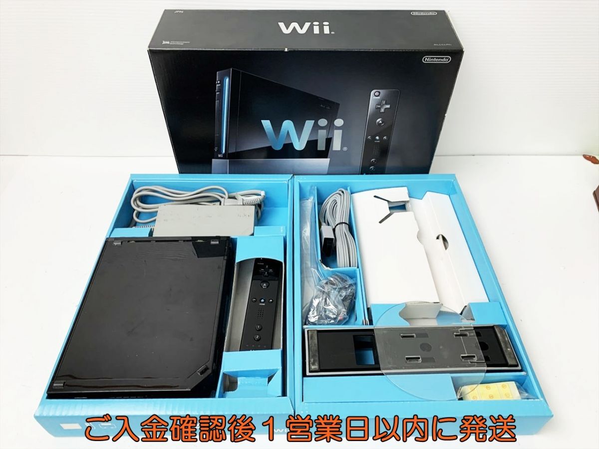 1円】任天堂 Wii 本体 セット クロ Kuro ブラック 未検品 1円】任天堂 Wii 本体 セット クロ Kuro ブラック 未検品