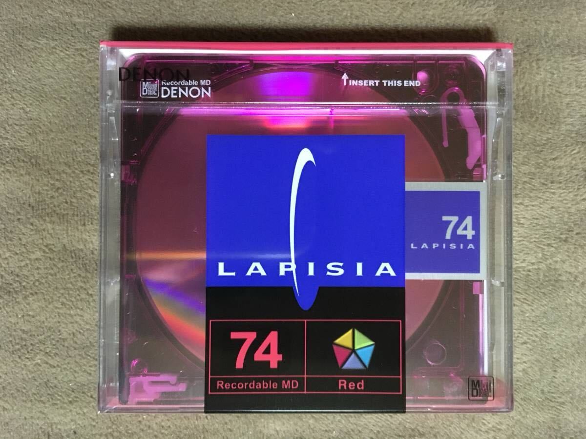 ★DENON 録音用ミニディスク◇LAPISIA 74・Red◇日本コロムビア株式会社★