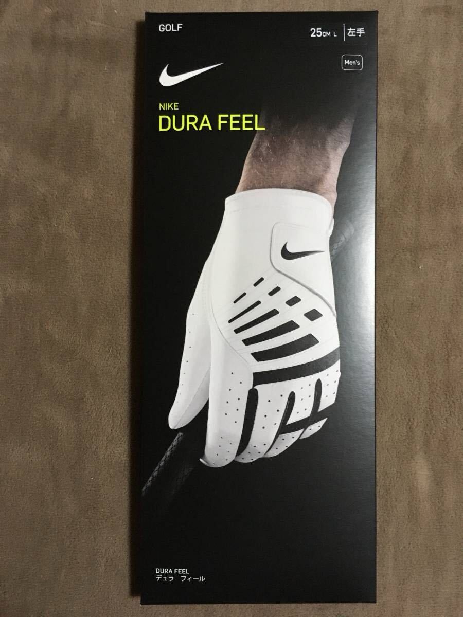 【 送料無料！!?今となっては希少な未使用品です！】★NIKE ナイキ◇NIKE DURA FEEL ゴルフグローブ◇MEN'S/左手/25cm/L/品番:GF1007★