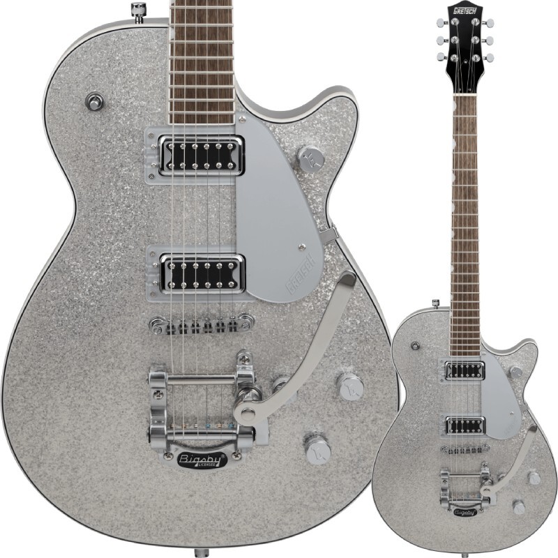 Gretsch G5230T Electromatic Sparkle Jet FT Single-Cut with Bigsby, Laurel Fingerboard, Silver Sparkle 〈グレッチ〉
