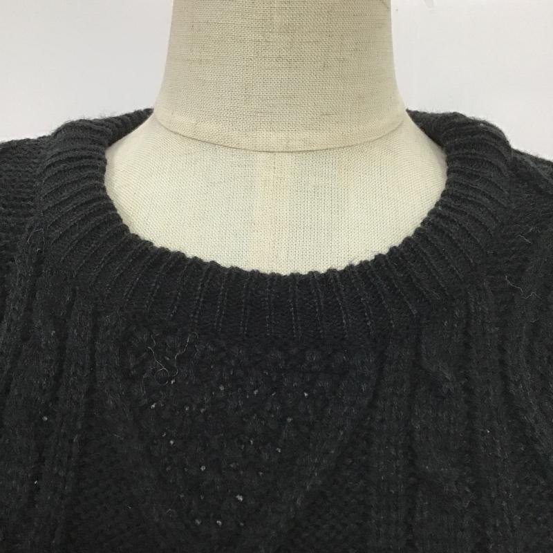 LOWRYS FARM L Lowrys Farm вязаный, свитер длинный рукав Knit Sweater чёрный / черный / 10088608