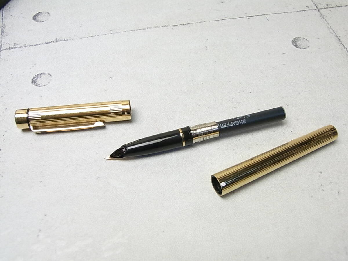 SHEAFFER/シェーファー 万年筆 GOLD ELECTROPLATED ペン先:14K SHEAFFER/シェーファー 万年筆 GOLD ELECTROPLATED ペン先:14K