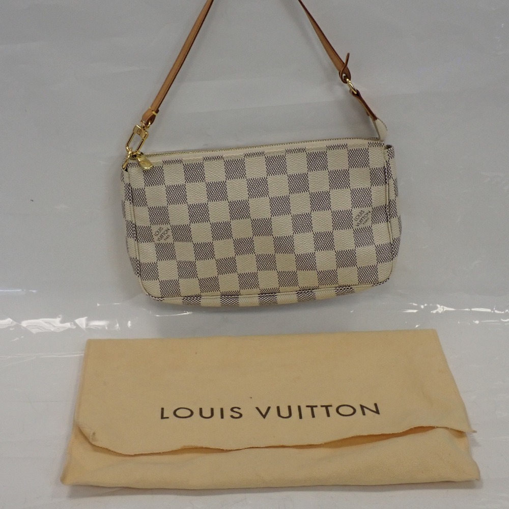 Th985941 ルイ?ヴィトン ダミエ?アズール ポシェット?アクセソワール N41207 ハンドバッグ LOUIS VUITTON 良好?中古