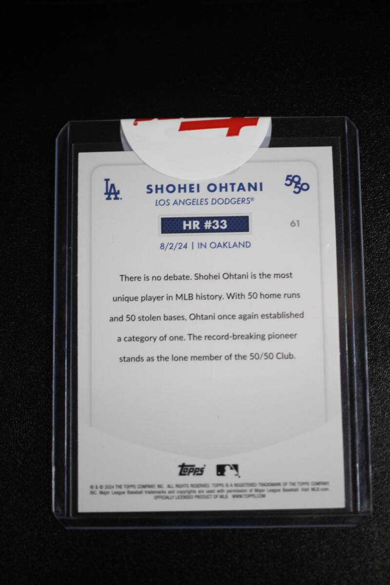 2024 Topps 大谷翔平 50/50 【漢字SSP】HR#33 Shohei Ohtani 50 2024 Topps 大谷翔平 50/50 【漢字SSP】HR#33 Shohei Ohtani 50