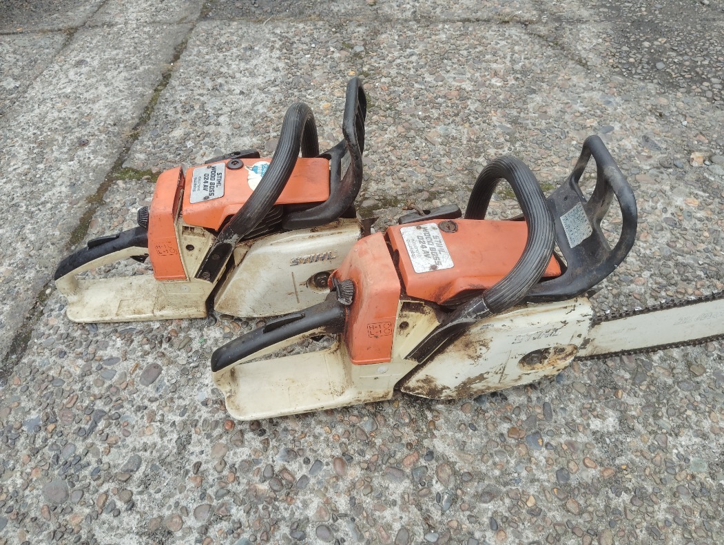 2個まとめて STIHL スチール エンジンチェンソー WOOD BOSS 2個まとめて STIHL スチール エンジンチェンソー WOOD BOSS