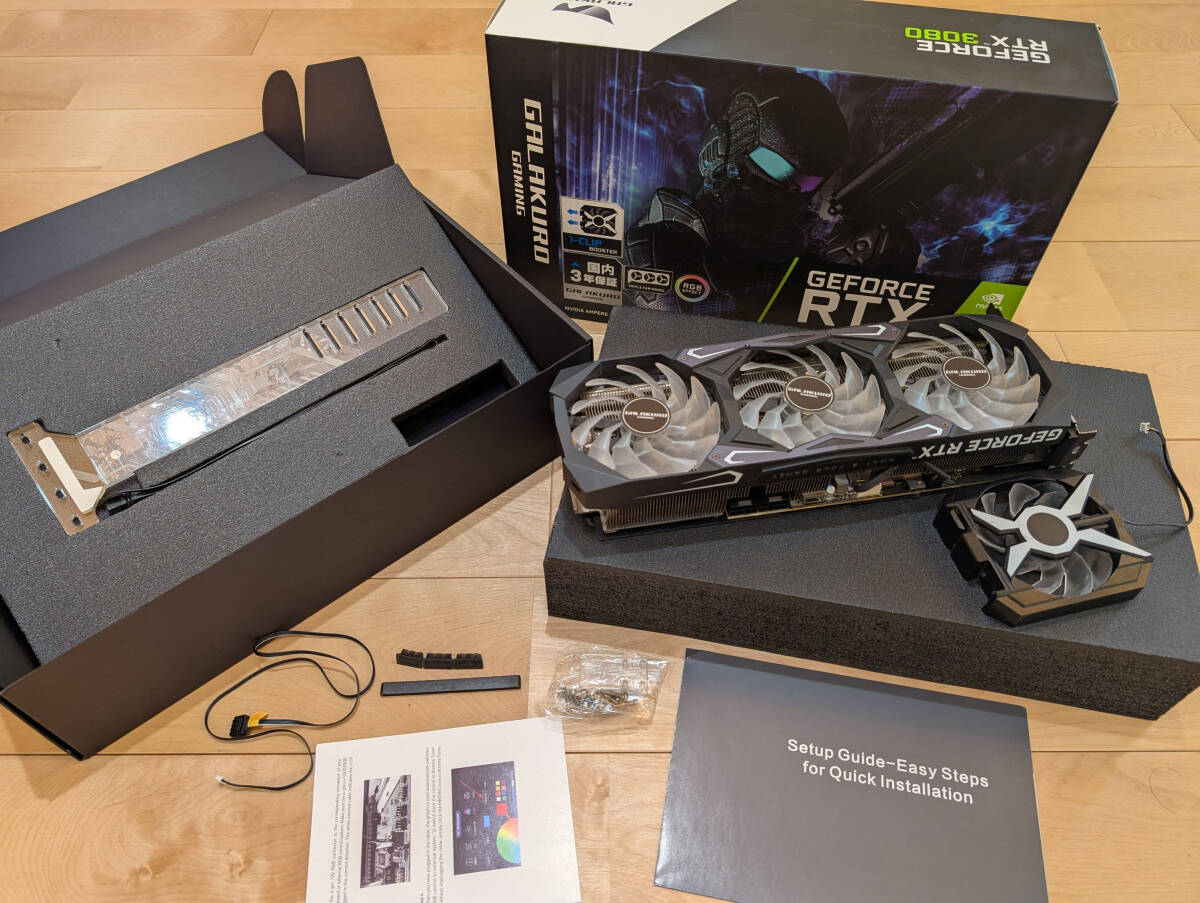 正常動作品】NVIDIA GALAKURO GAMING GG-RTX3080-E10GB/TP/LHR 正常動作品】NVIDIA GALAKURO GAMING GG-RTX3080-E10GB/TP/LHR
