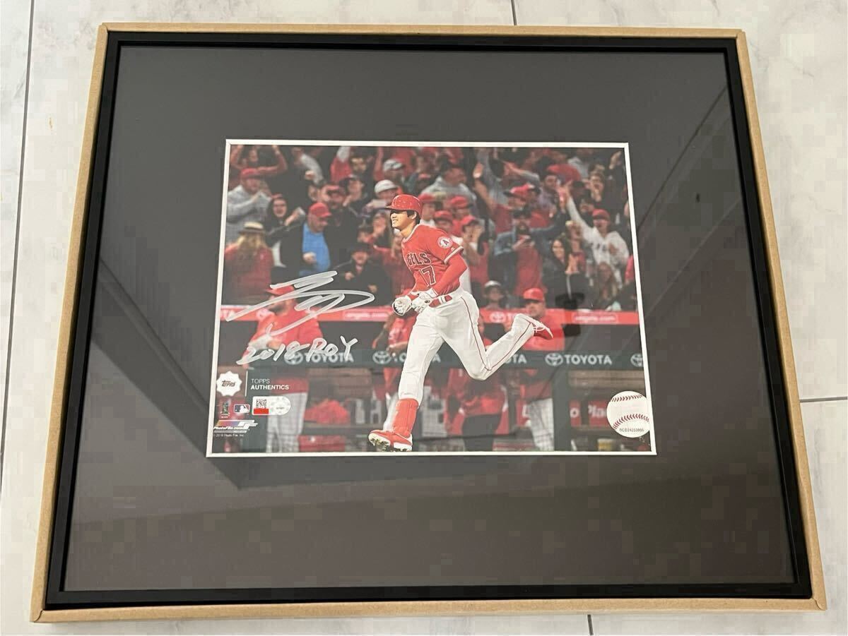 人気が高い  大谷翔平 ルーキー 直筆サイン入り写真 MLB Authentic証明有 記念グッズ
