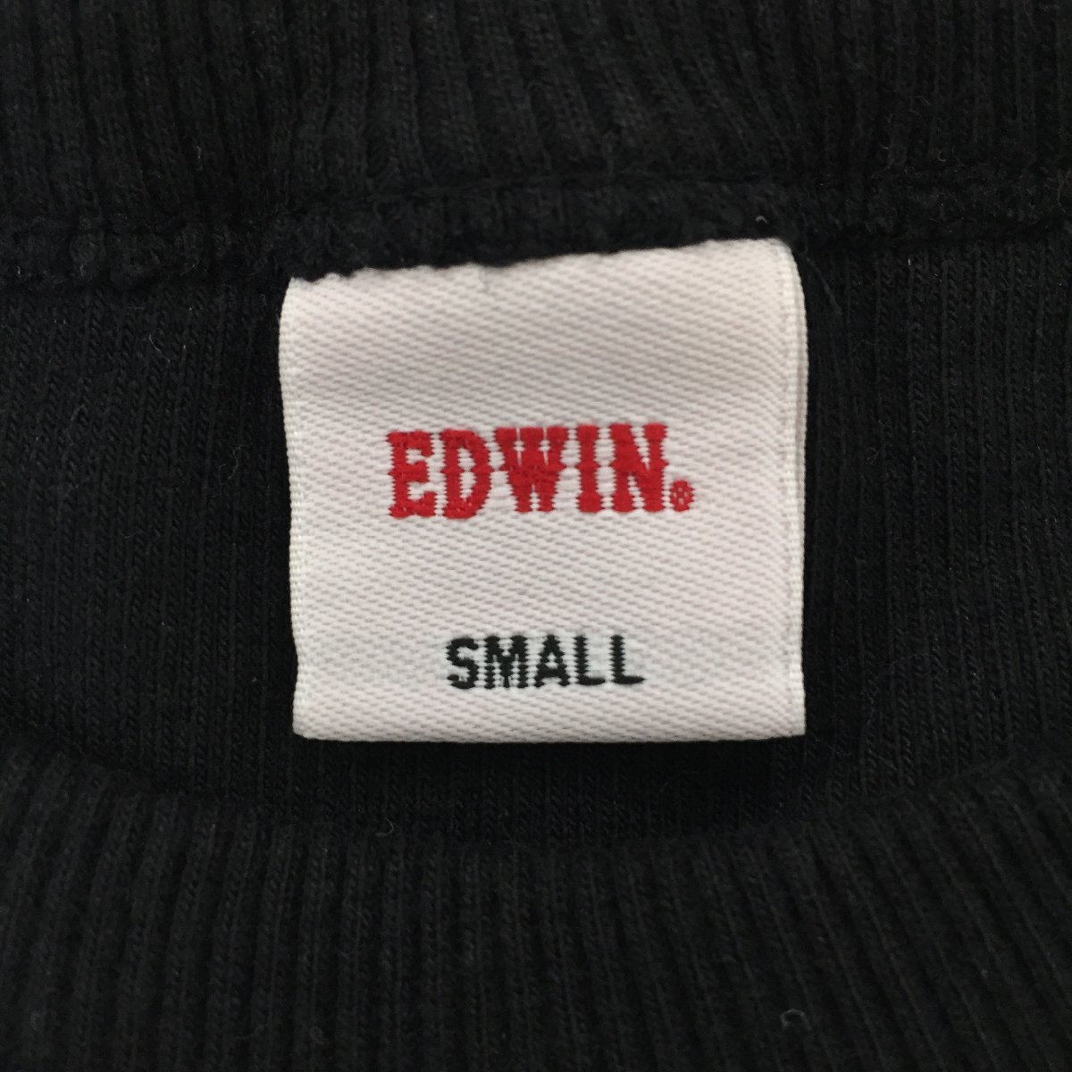 2404F-035 メンズ EDWIN エドウィン ブラック 半袖Tシャツ S 【送料一律！800円】