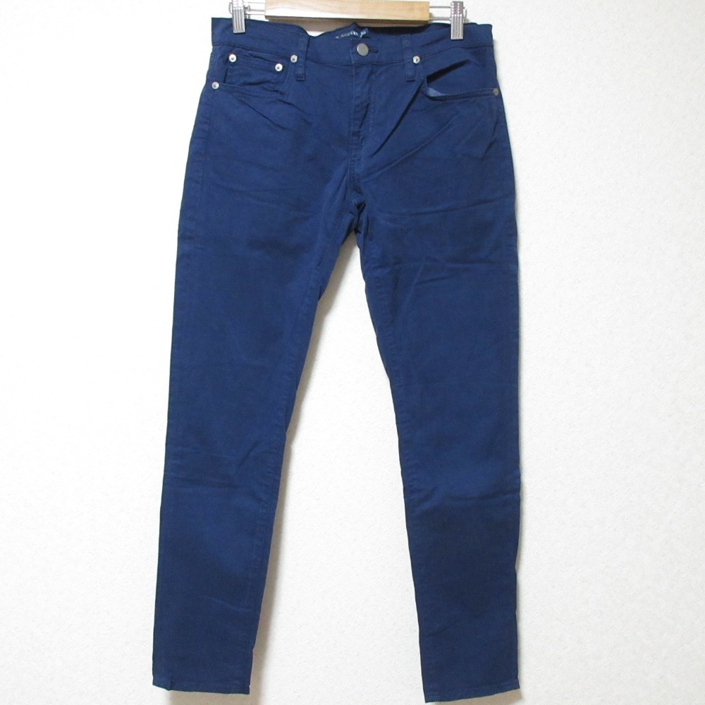 美品 RALPH LAUREN ラルフローレン ストレッチ スリム テーパード チノパンツ W28 ネイビー