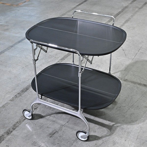 イタリア制 Kartell 14萬(wàn)「GASTONE/ガストーネ」ワゴン アントニオ?チッテリオ キャスター 折りたたみ式 オフィス キッチン カルテル