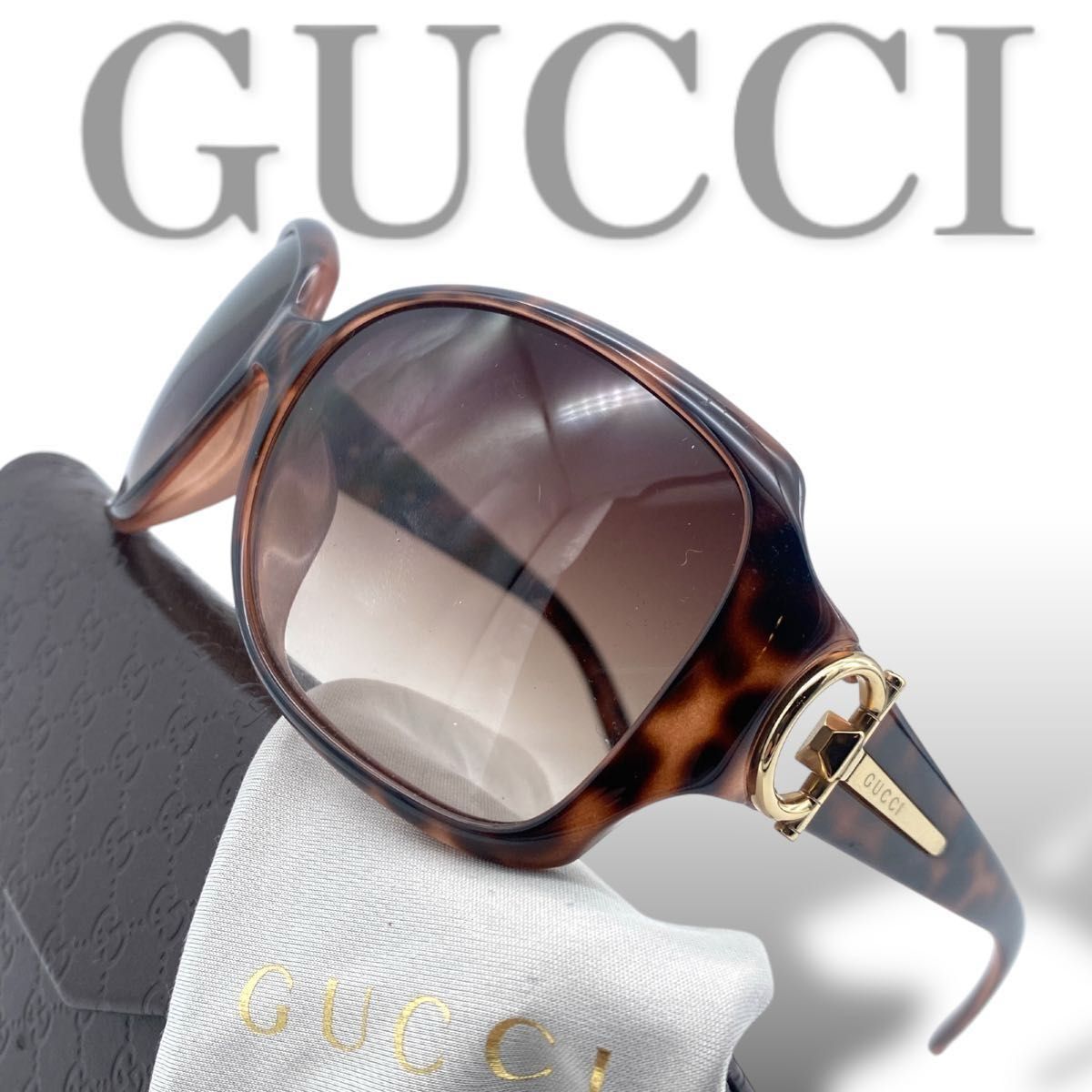 GUCCI グッチ sunglasses vintage サングラス ホースビット グラデーション GG3115　ブラウン