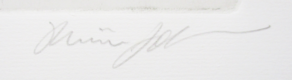 城景都『風船(百枚銅版画)』エッチング ed.27/100. 鉛筆サイン シートのみ 1983年制作「城景都 全版画集(阿部出版)」No.207_画像7