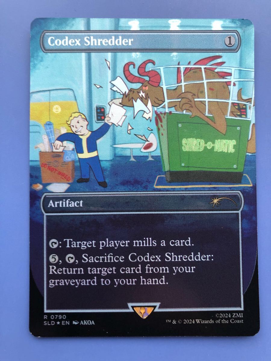 【AG-MTG】【Foil】(790)■ボーダーレス■《寫本裁斷機(jī)/Codex Shredder》[SLD] 茶　英語(yǔ)版