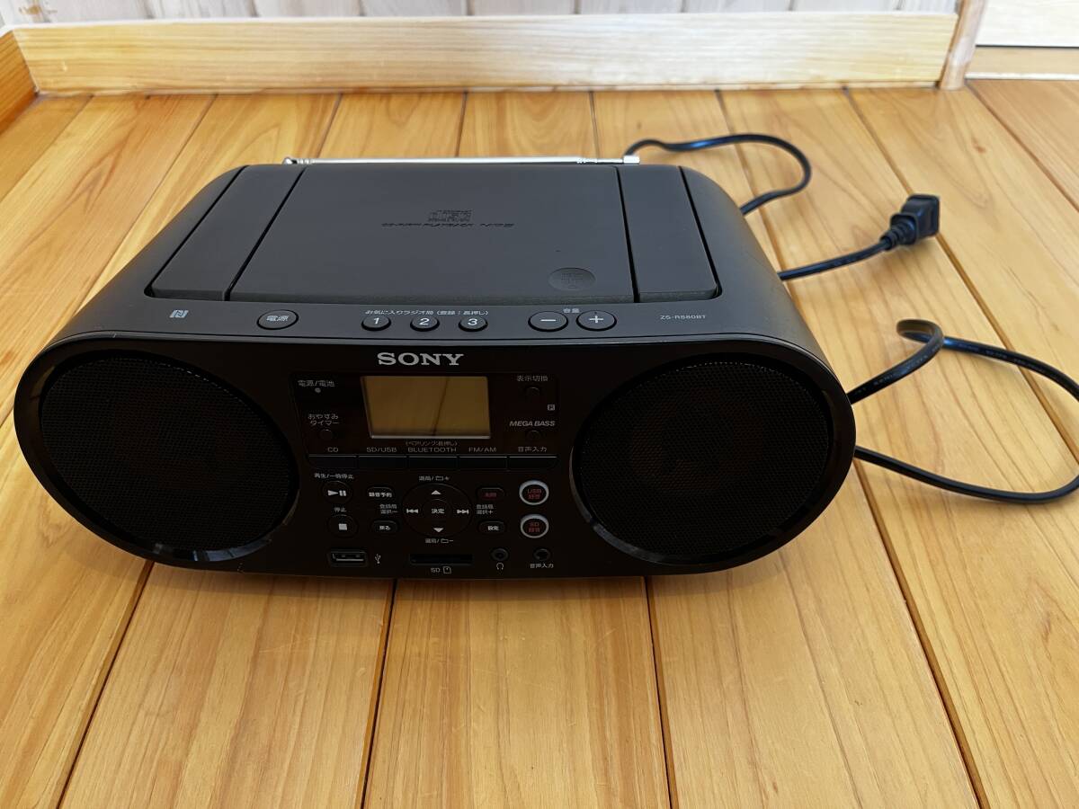 SONY personal аудио система ZS-RS80BT Bluetooth USB CD SD карта радио Sony электризация рабочее состояние подтверждено 