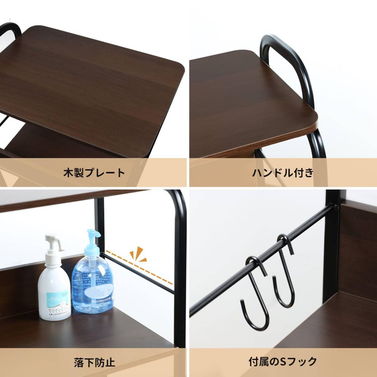  рисоварка приправа корзина подставка мелкие вещи 3 уровень кухня с роликами . уборная полки . промежуток место хранения living Cart кухня щель ki